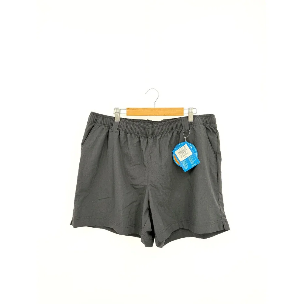 Columbia Water Short Womens XL Black Backcast PFG 5in Inseam Nylon UPF 50 FL0073 - Picture 1 of 8